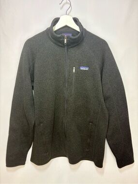 Patagonia Men’s Better Sweater, LARGE, Charcoal,  Full-Zip Fleece